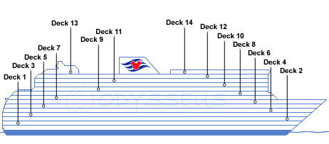 Deck plan for Disney Treasure
