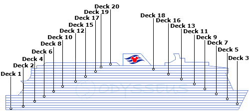 Deck plan for Disney Adventure
