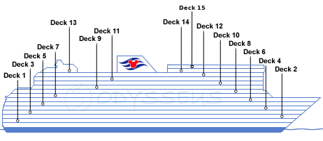 Deck plan for Disney Destiny