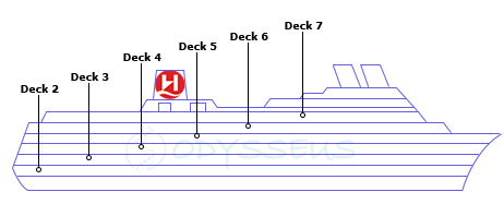 Deck plan for MS Polarlys