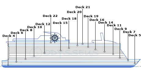 Deck plan for MSC World Asia