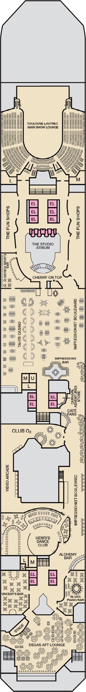 Deck 5 - Promenade Plan