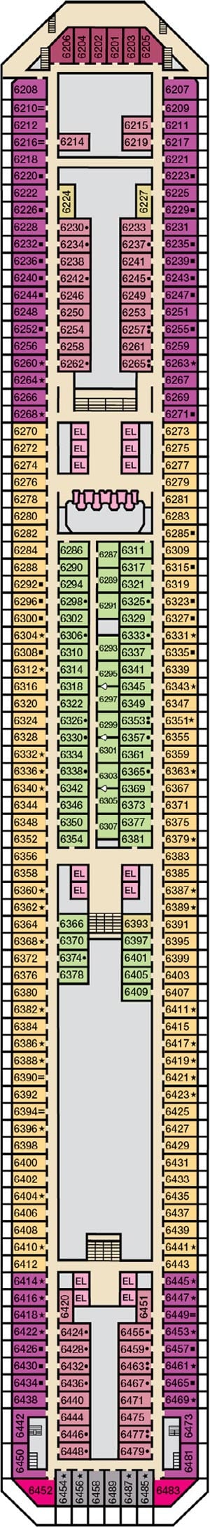 Deck 6 - Upper Plan