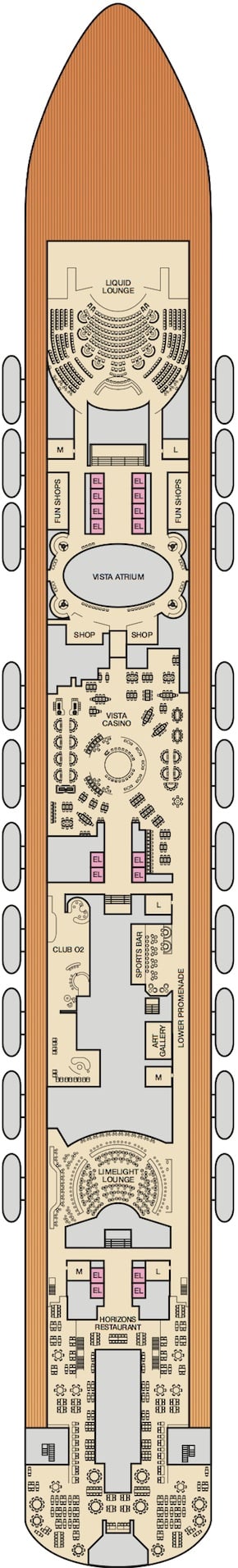 Deck 4 - Mezzanine Plan