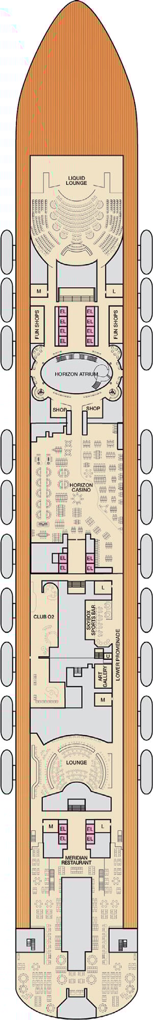 Deck 4 - Mezzanine Plan