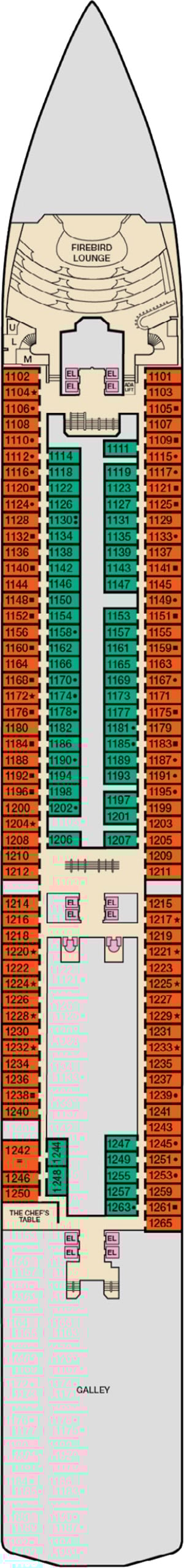 Deck 1 - Riviera Plan