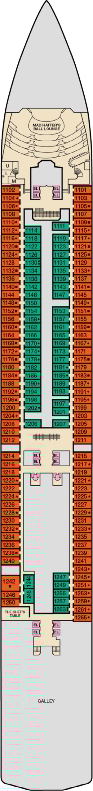 Deck 1 - Riviera Plan
