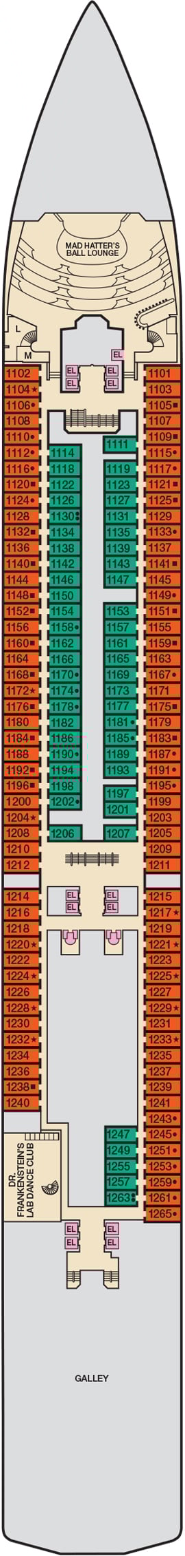 Deck 1 - Riviera Plan