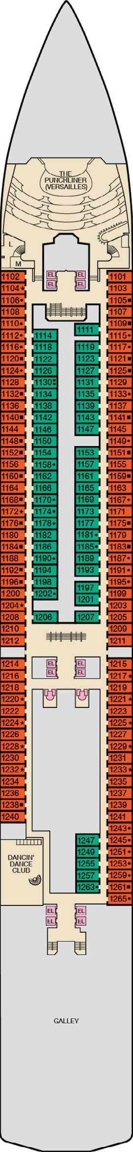 Deck 1 - Riviera Plan