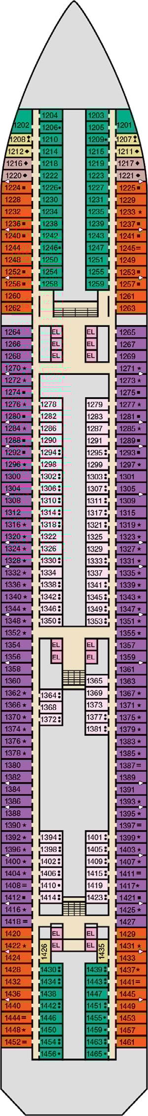 Deck 1 - Riviera Plan