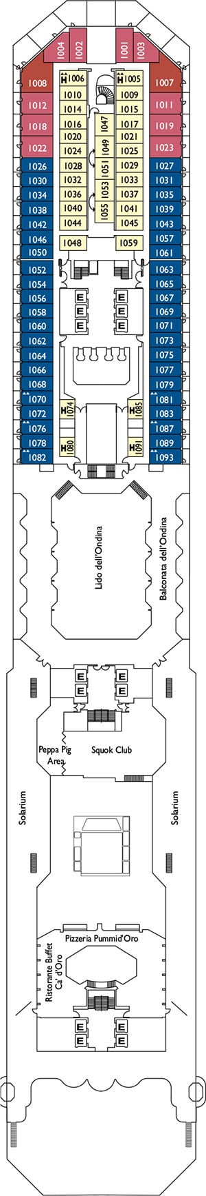 Escorial Deck 10 Plan