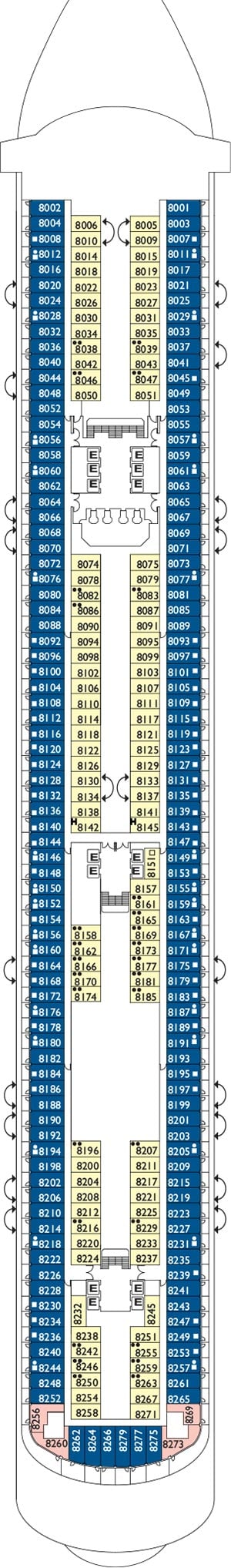 Star of India Deck 8 Plan