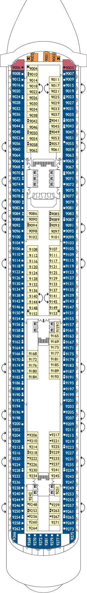 Bizantino Deck 9 Plan
