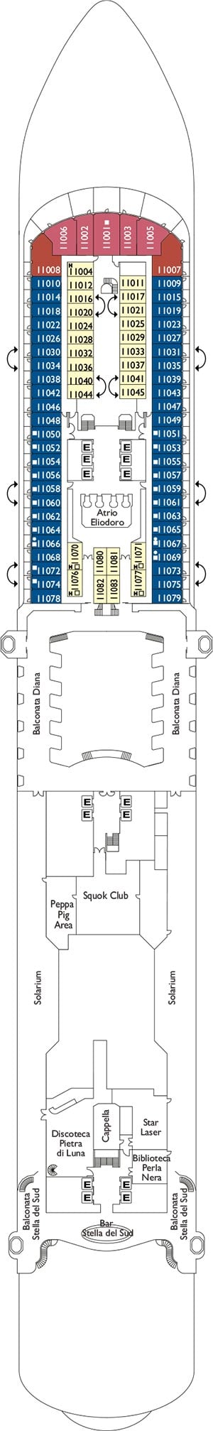 Timur Deck 11 Plan