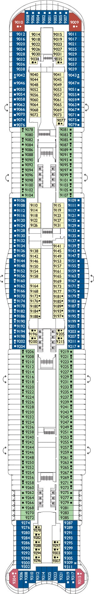 Deck 9 - Siena Plan