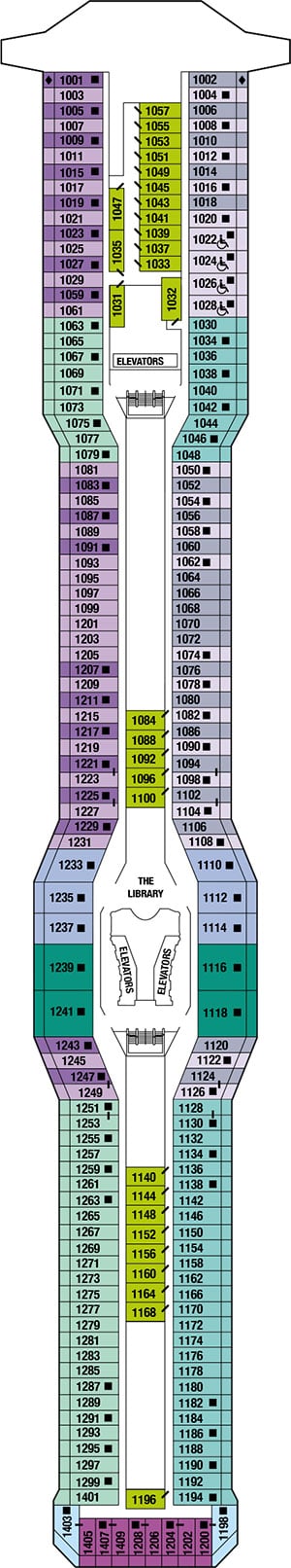 Deck 10 - Sky Deck Plan