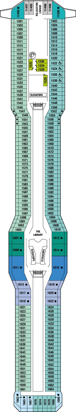 Deck 11 - Penthouse Deck Plan