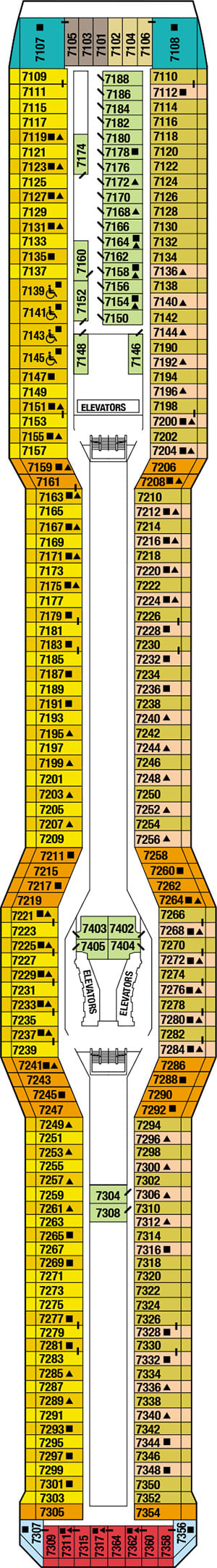 Deck 7 - Sunrise Deck Plan