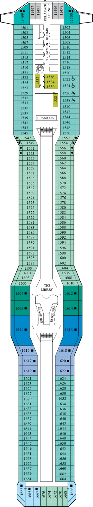Deck 11 - Penthouse Deck Plan