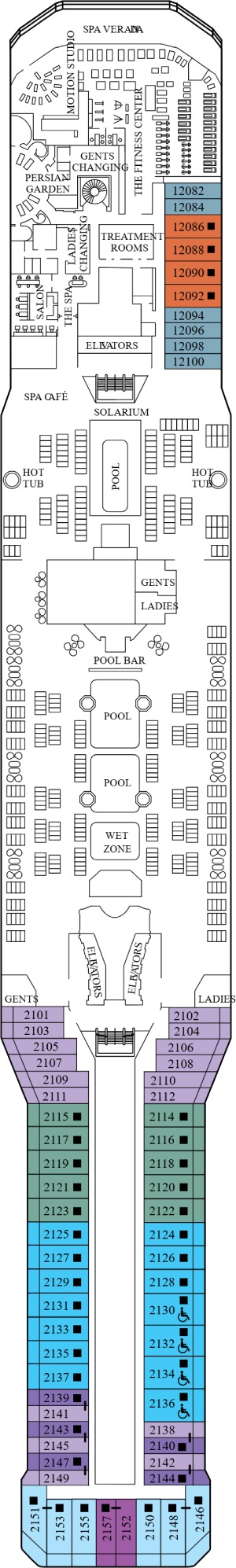 Deck 12 - Resort Deck Plan