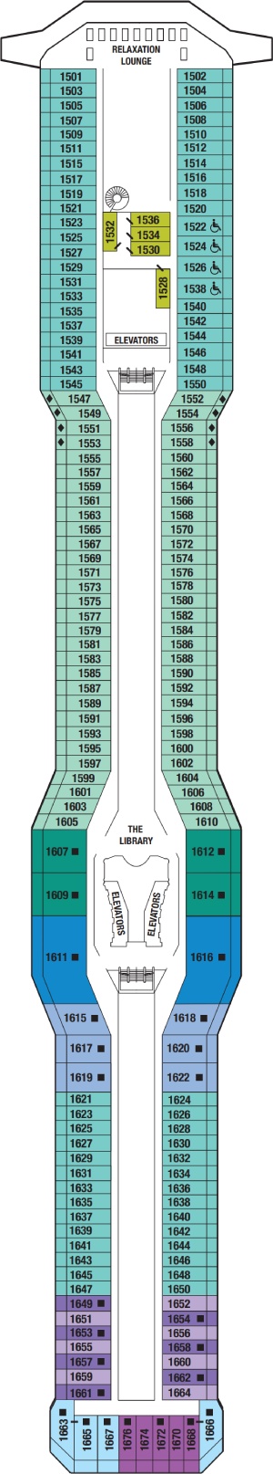 Deck 11 - Penthouse Deck Plan