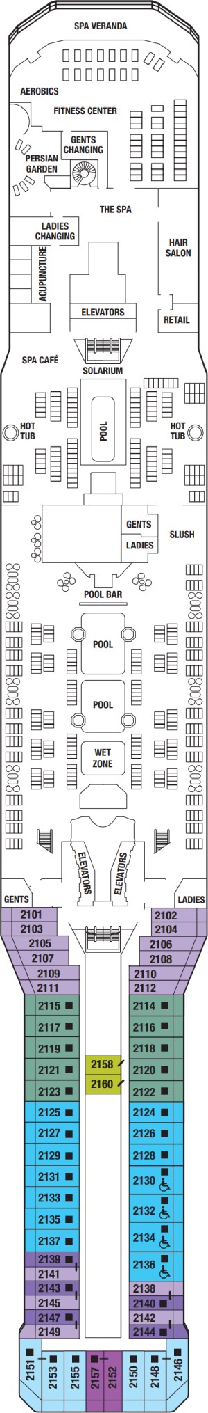 Deck 12 - Resort Deck Plan