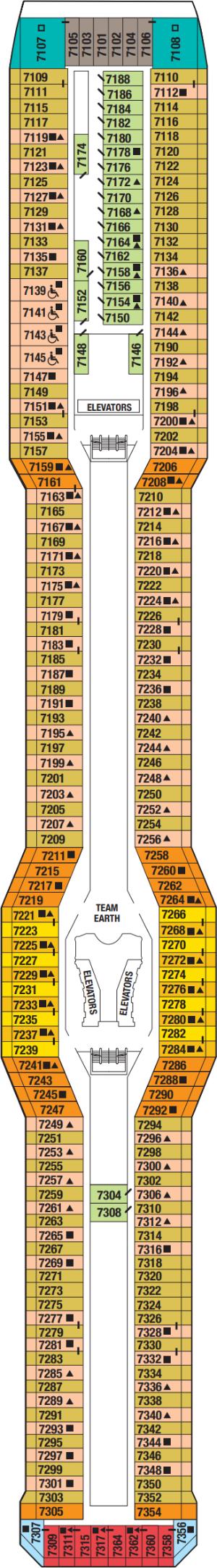 Deck 7 - Sunrise Deck Plan