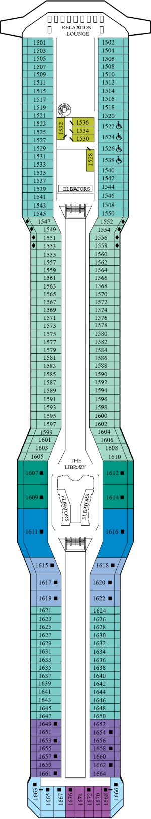 Deck 11 - Penthouse Deck Plan