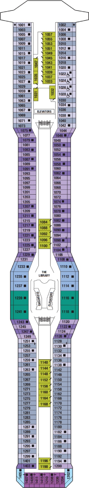 Deck 10 - Sky Deck Plan