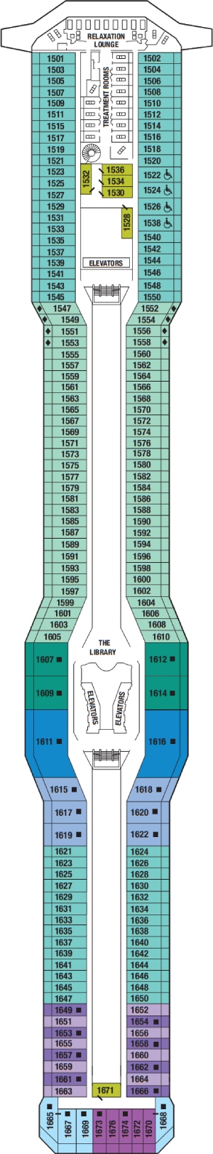 Deck 11 - Penthouse Deck Plan