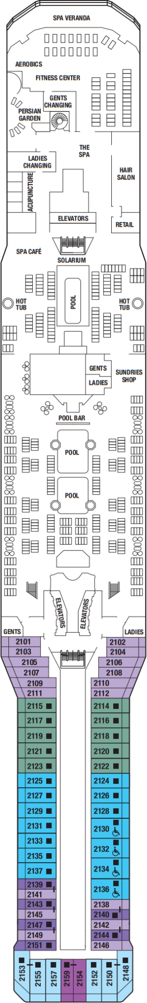 Deck 12 - Resort Deck Plan