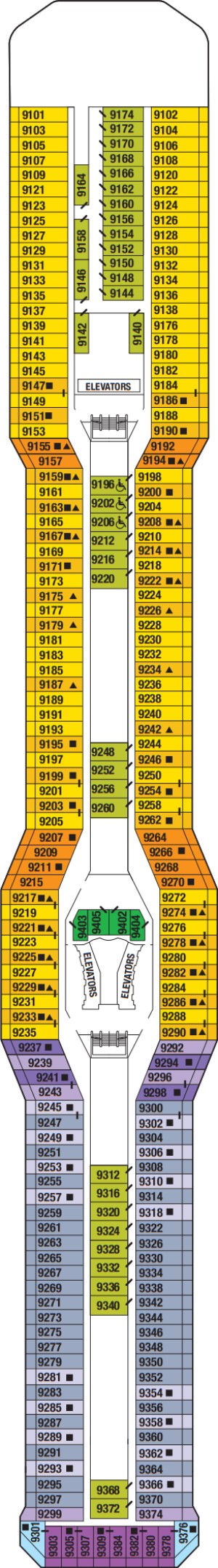 Deck 9 - Panorama Deck Plan