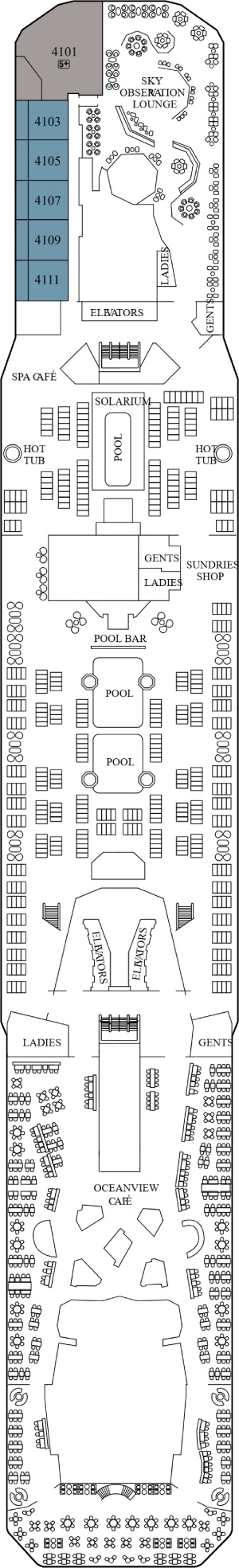 Deck 14 - Lido Deck Plan