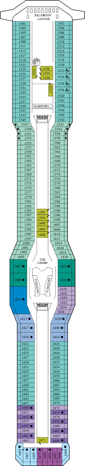 Deck 11 - Penthouse Deck Plan