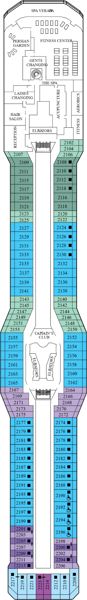 Deck 12 - Resort Deck Plan