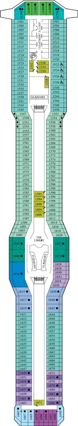 Deck 11 - Penthouse Deck Plan
