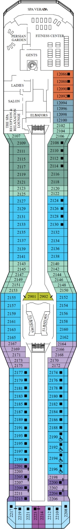 Deck 12 - Resort Deck Plan