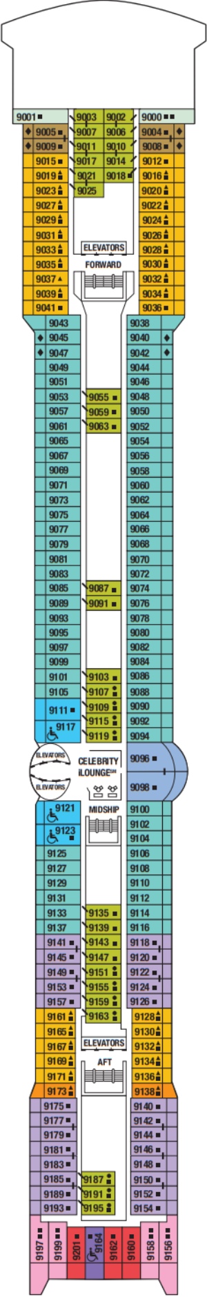 Deck 9 - Sky Deck Plan