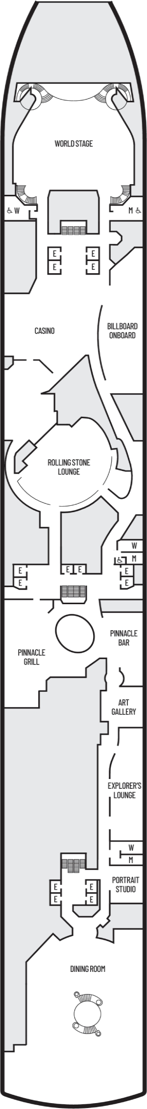 Deck 2 - Lower Promenade Deck Plan