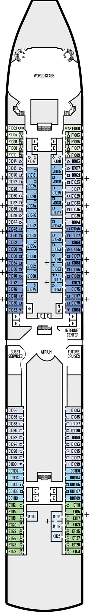 Deck 1 - Main Deck Plan