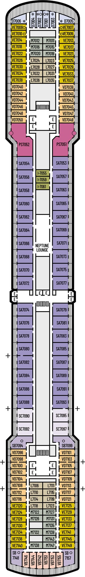 Deck 7 - Rotterdam Deck Plan