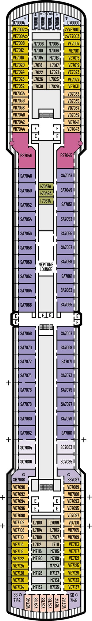 Deck 7 - Rotterdam Deck Plan