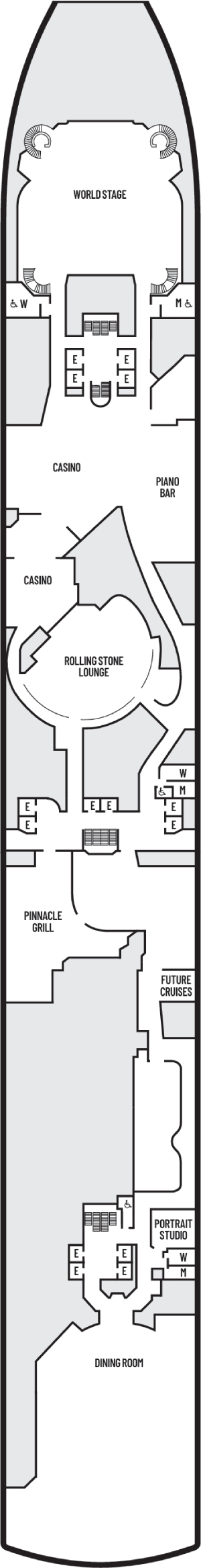 Deck 2 - Lower Promenade Deck Plan