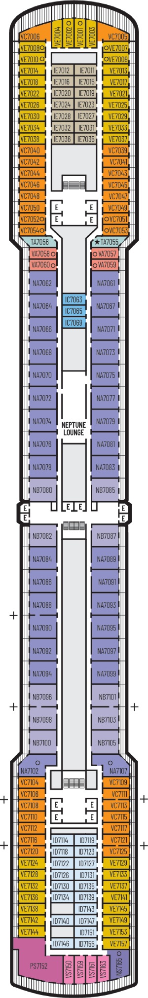 Deck 7 - Rotterdam Deck Plan