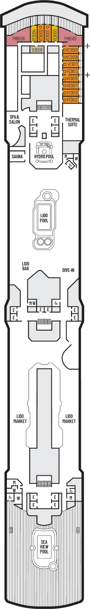 Deck 9 - Lido Deck Plan