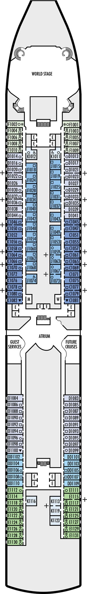 Deck 1 - Main Deck Plan