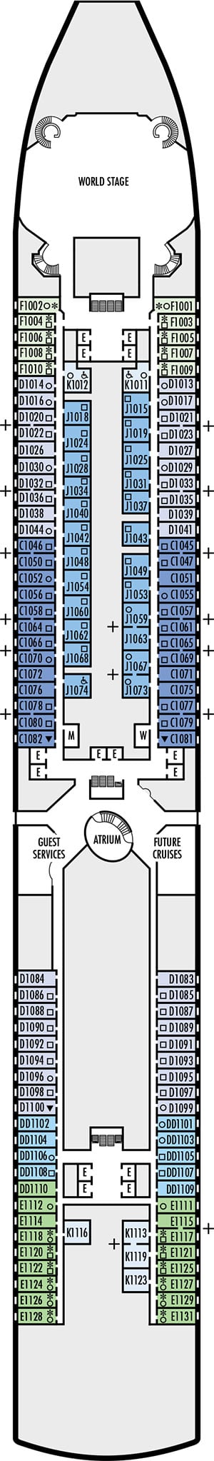 Deck 1 - Main Deck Plan