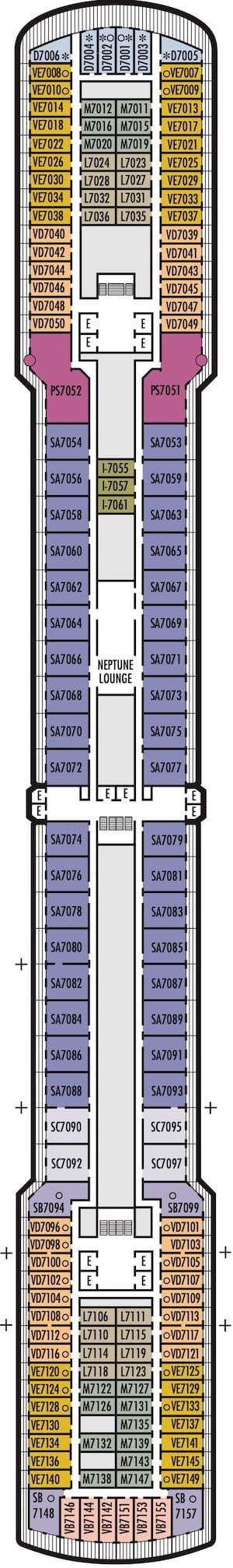 Deck 7 - Rotterdam Deck Plan