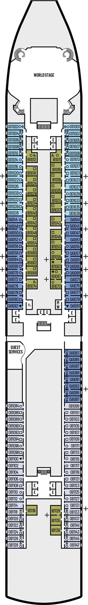 Deck 1 - Main Deck Plan