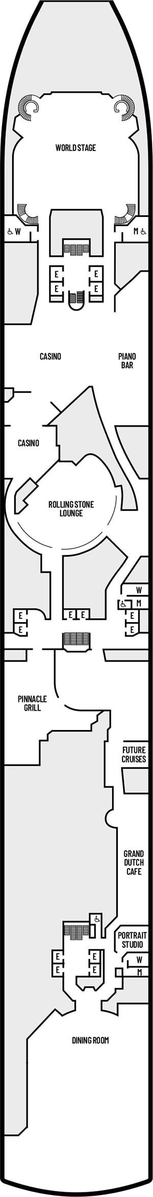 Deck 2 - Lower Promenade Deck Plan
